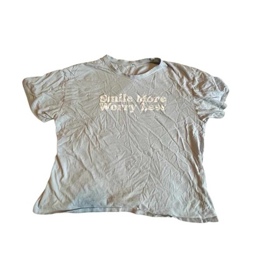 Light Blue T-Shirt with Positive Message